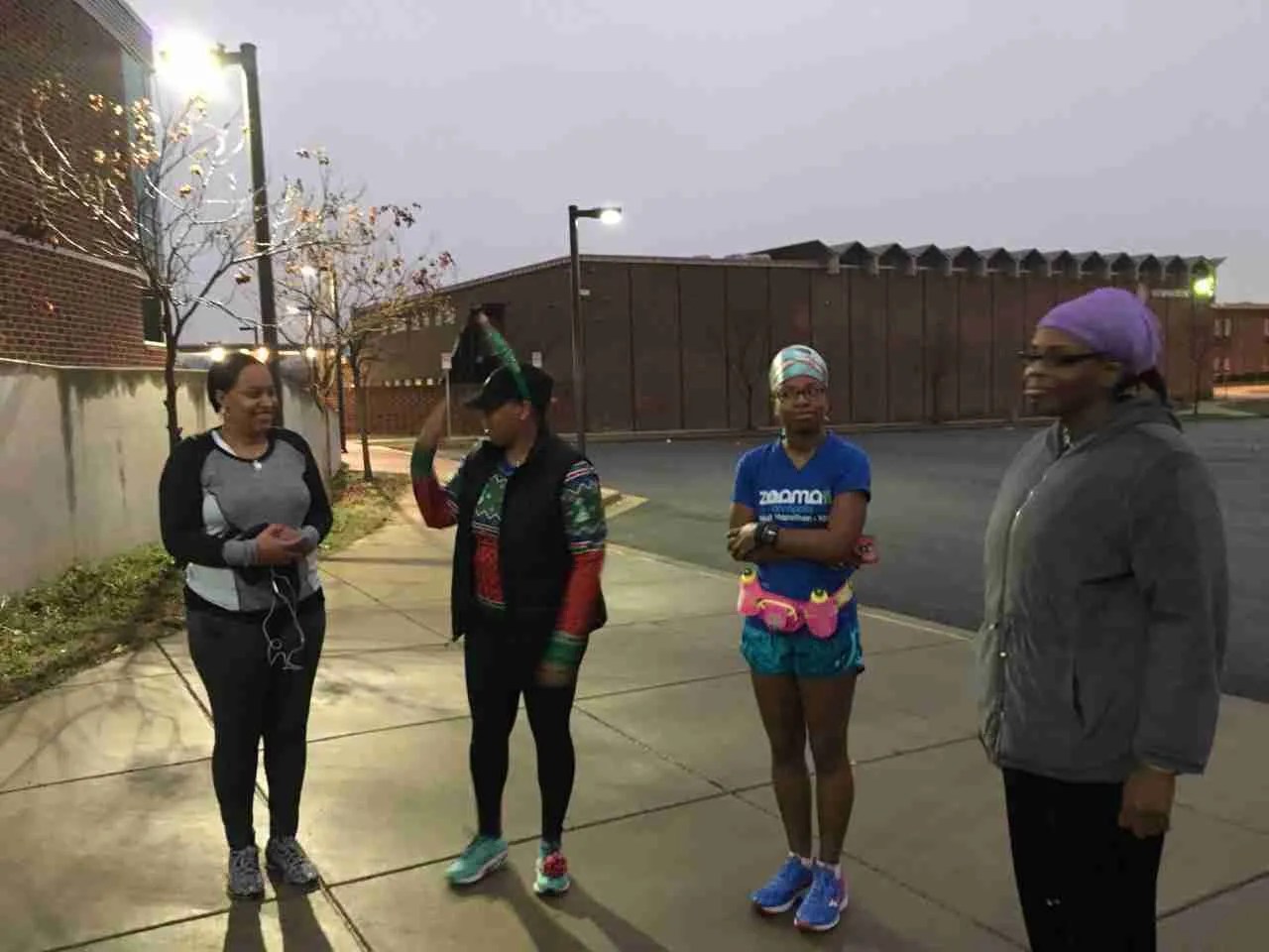 Going through introductions before the run