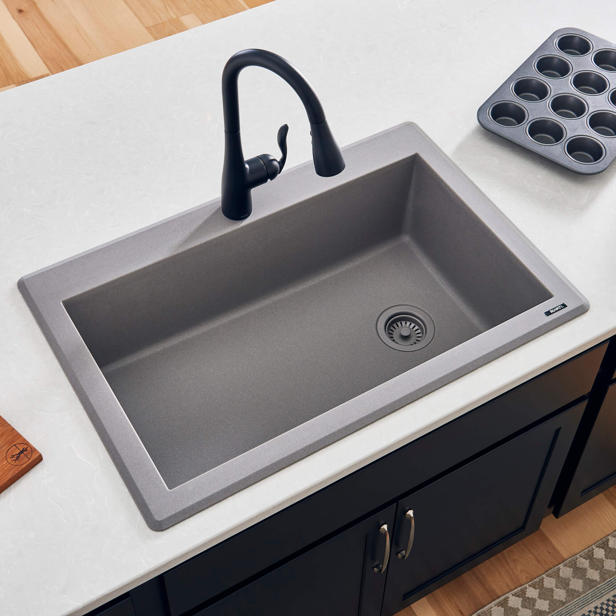 Vault 33" L x 22" W Drop-In Kitchen Sink with Single ...