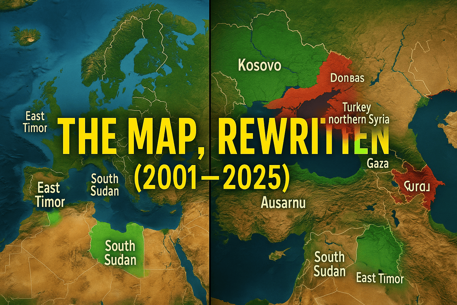 The Map Rewritten How The World Changed Between 2001 And 2025 Map 