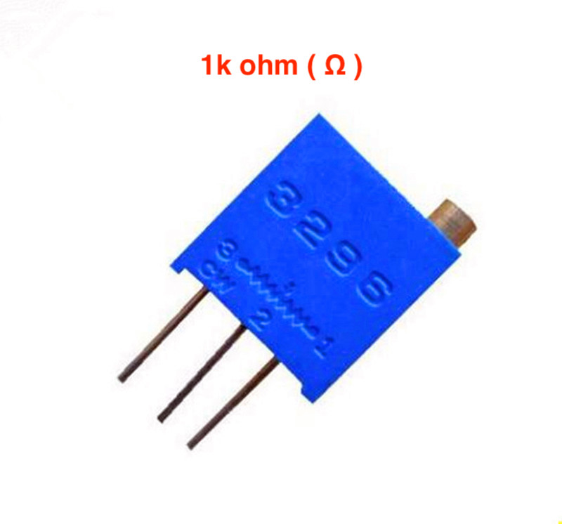 Preset-Potentiometer-single-pcs1 copy 3 100 ohm ( Ω ) multi turn trimpot variable resistors 3296W-1-105LF