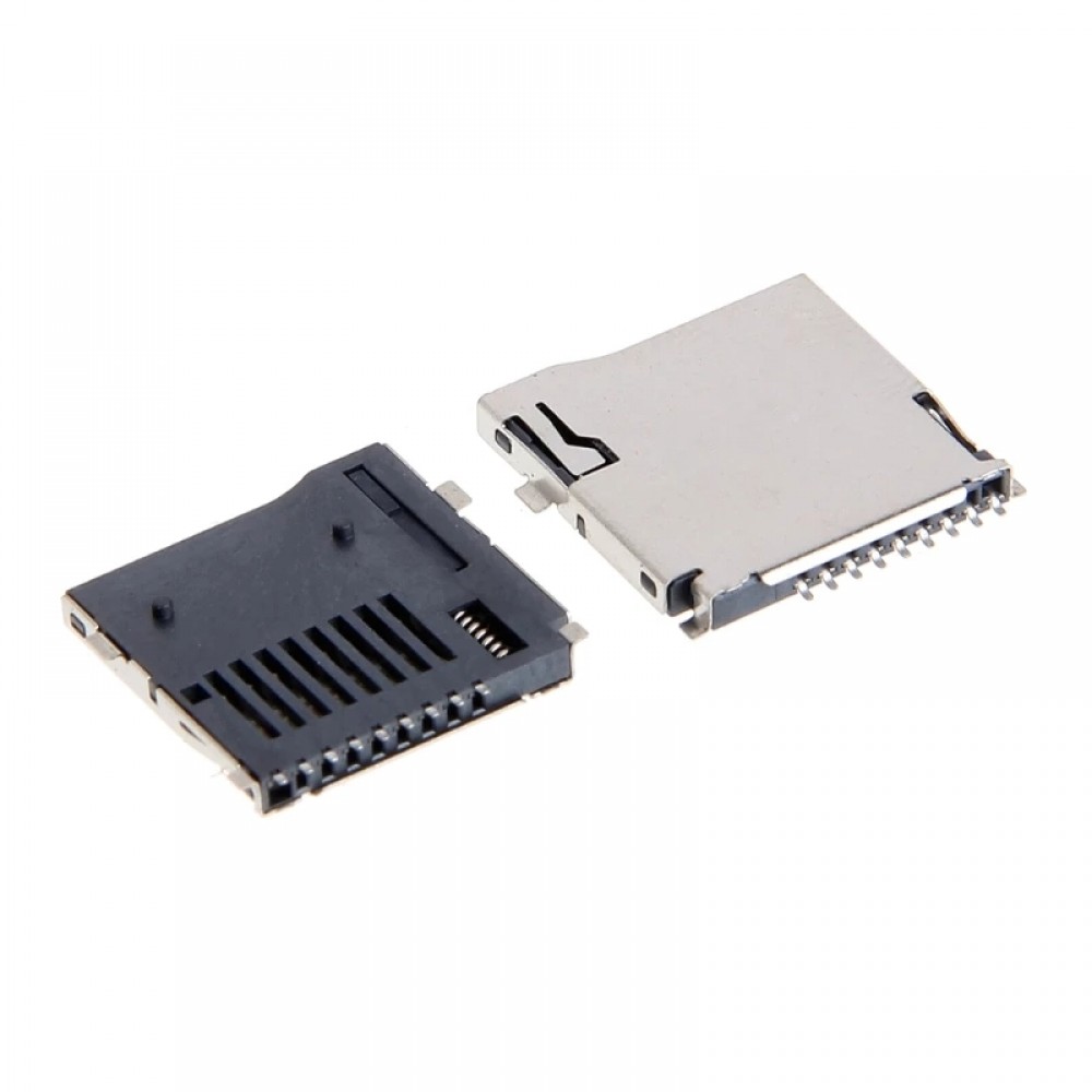 Micro SD Card Connector PushPush Type 9Pin Surface Mount