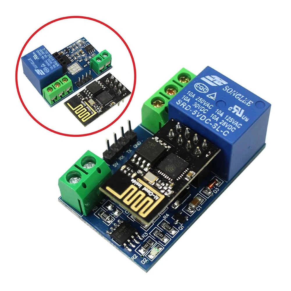 ESP8266 ESP-01 5V WiFi Relay Module - Rytronics.in