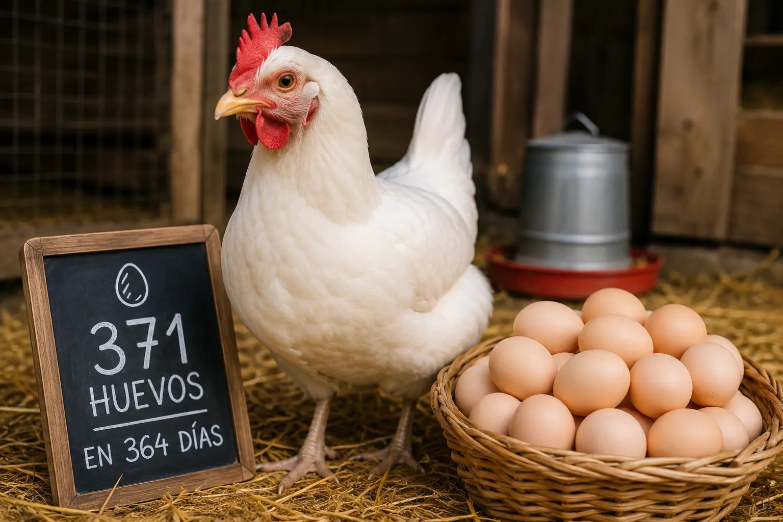 La gallina más «ponedora»