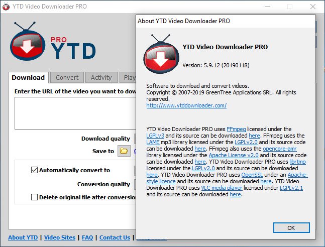 YTD Video Downloader Pro Crack Serial key