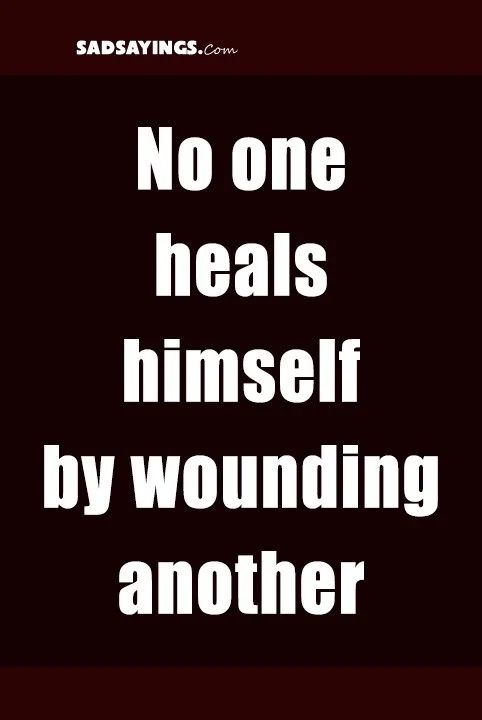 No One Heals Himself By Wounding Another Picture Quotes - Premium Light Pattern Gallery - Mobile