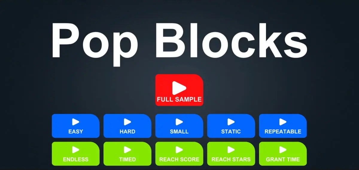 Popup Blocks Unity Asset Screenshot 1