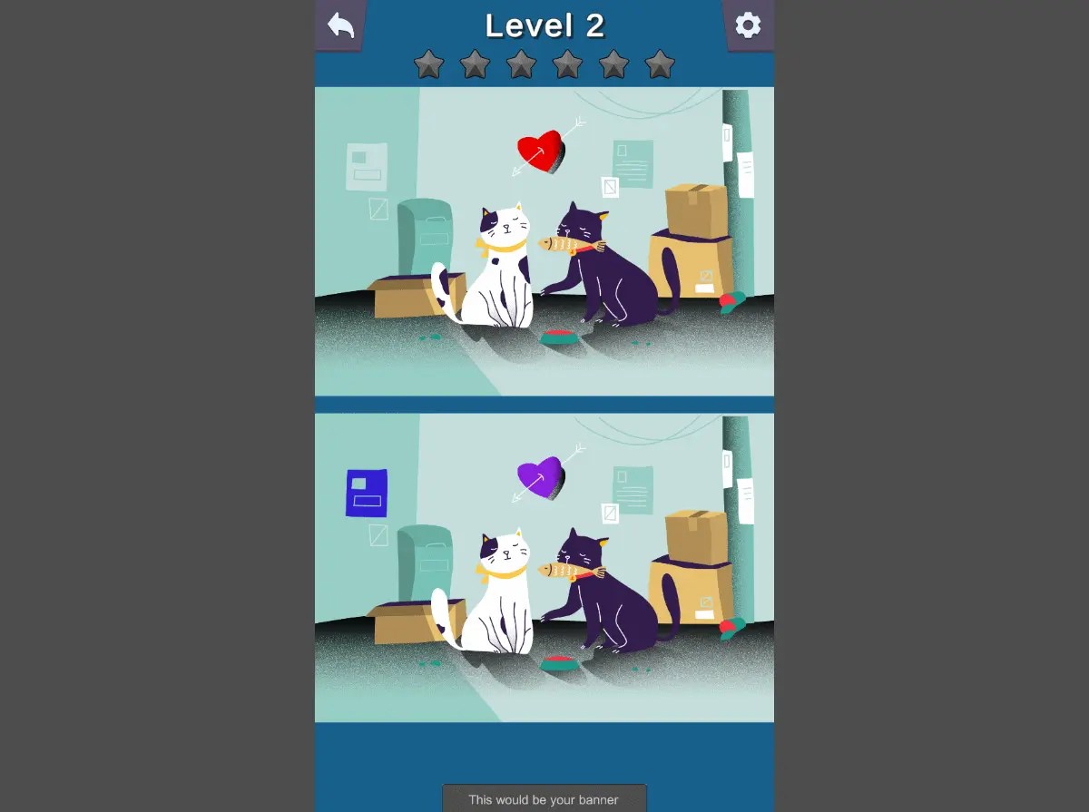 Find Differences Complete Game Template Screenshot 2