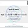 Online Course On SQL And Relational Databases With Certificate