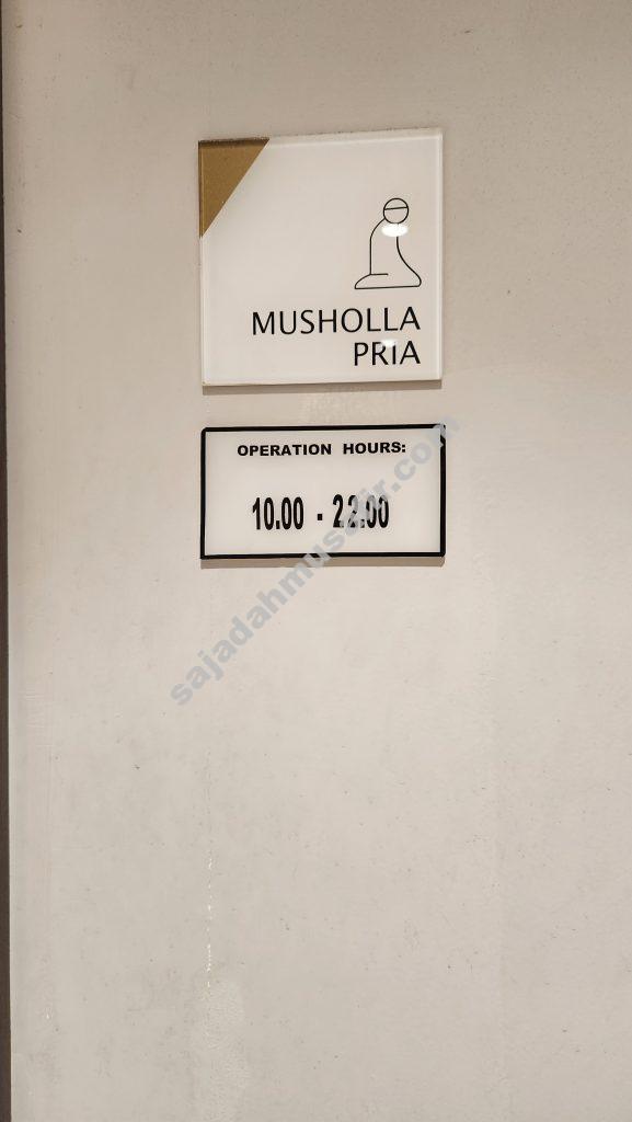 jam buka mushalla pim