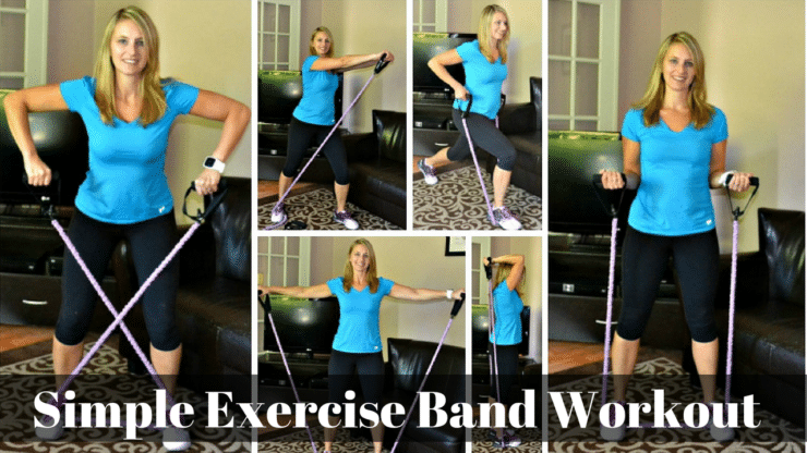 simple exercise band workout salads for lunch