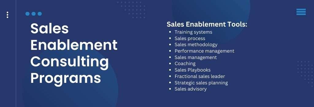 sales enablement programs and consulting