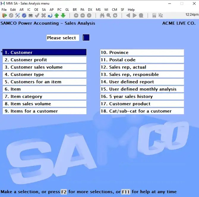 Samco Power Accouting Sales Analysis