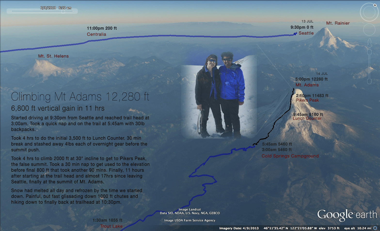 Climbing Mt. Adams in one day Sameer Halai