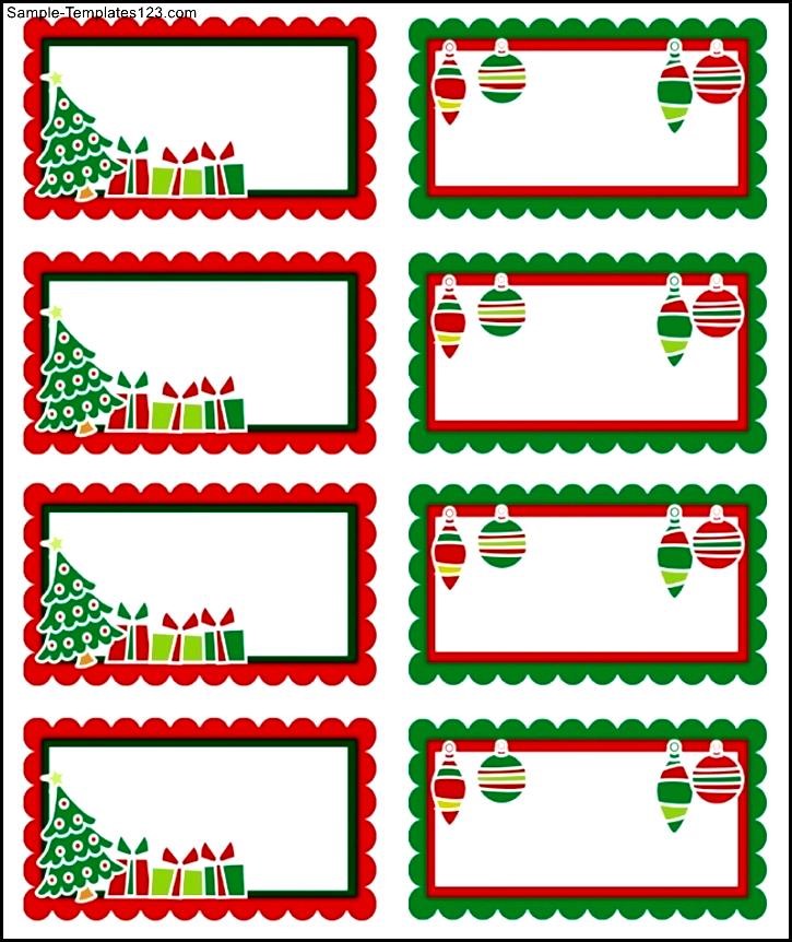 christmas labels printable templates sample templates