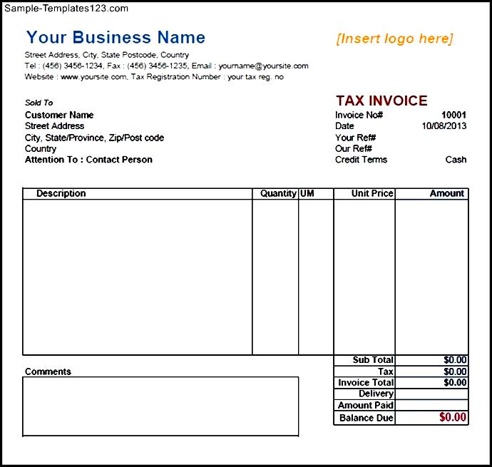service invoice template download free sample templates