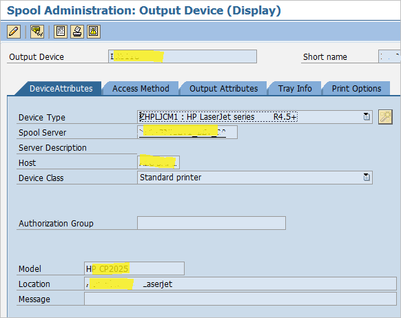 SAP SPAD Define new printer