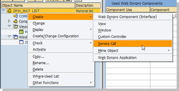 web dynpro service call