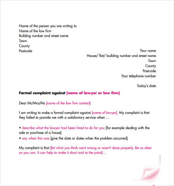 15 Sample Letters Of Disappointment Writing Letters Formats Examples