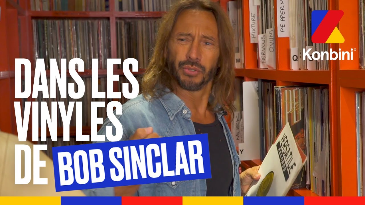 Bob Sinclar présente sa collections de vinyles