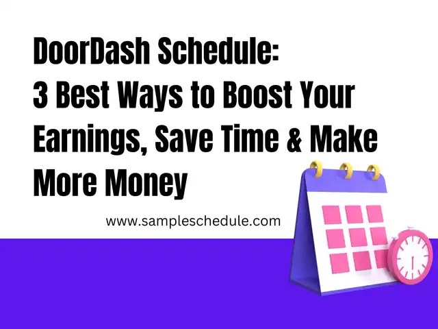 Doordash schedule: 3 best ways to boost your earnings, save time & make