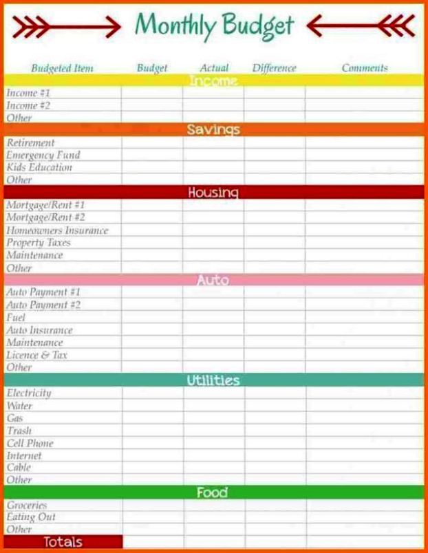 simple monthly budget template free sampletemplatess sampletemplatess
