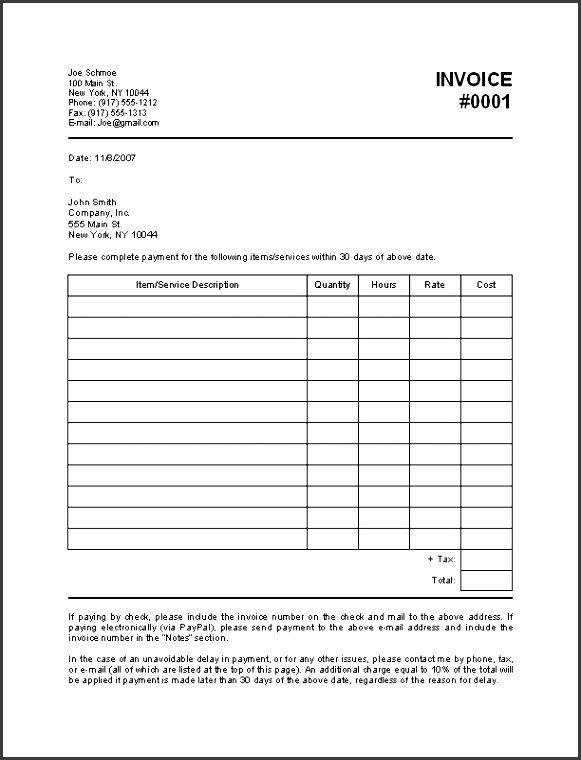 9 business invoice template sampletemplatess