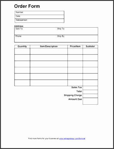 7 customer order form template excel sampletemplatess sampletemplatess