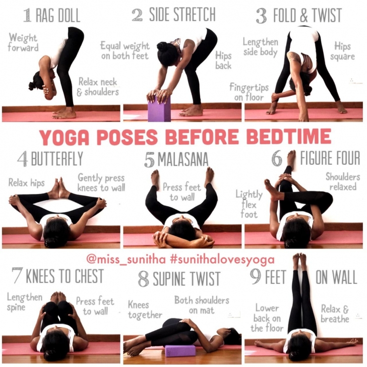 Yoga poses before bed