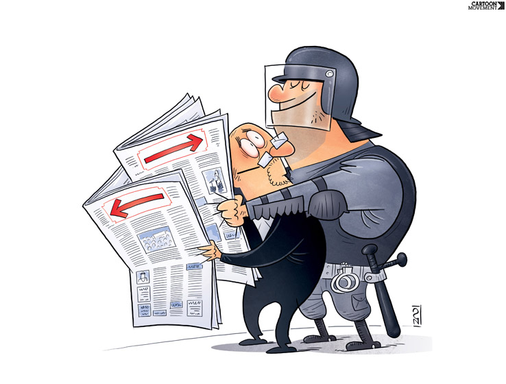 Read latest breaking news, updates, and headlines. Cartoon: "Free" Press | Sampsonia Way Magazine