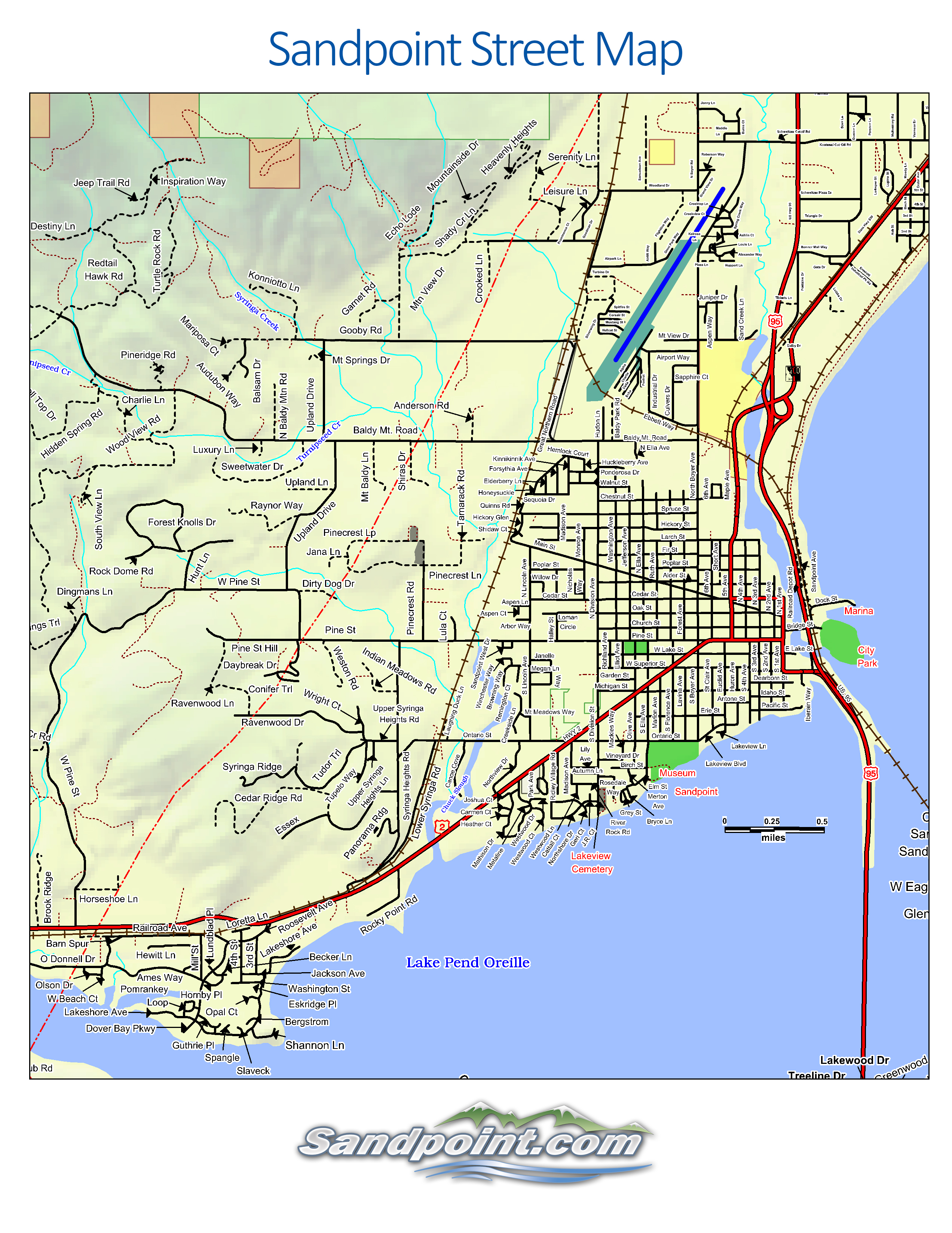Map Of Sandpoint Idaho Sandpoint2 
