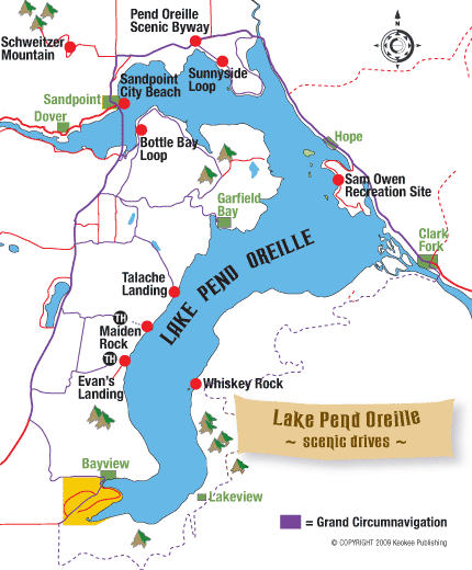 Find idaho vacation rentals in coeur d'alene, sun valley, boise, and mccall. Lake Pend Oreille Idaho Drives and Bicycle Tours