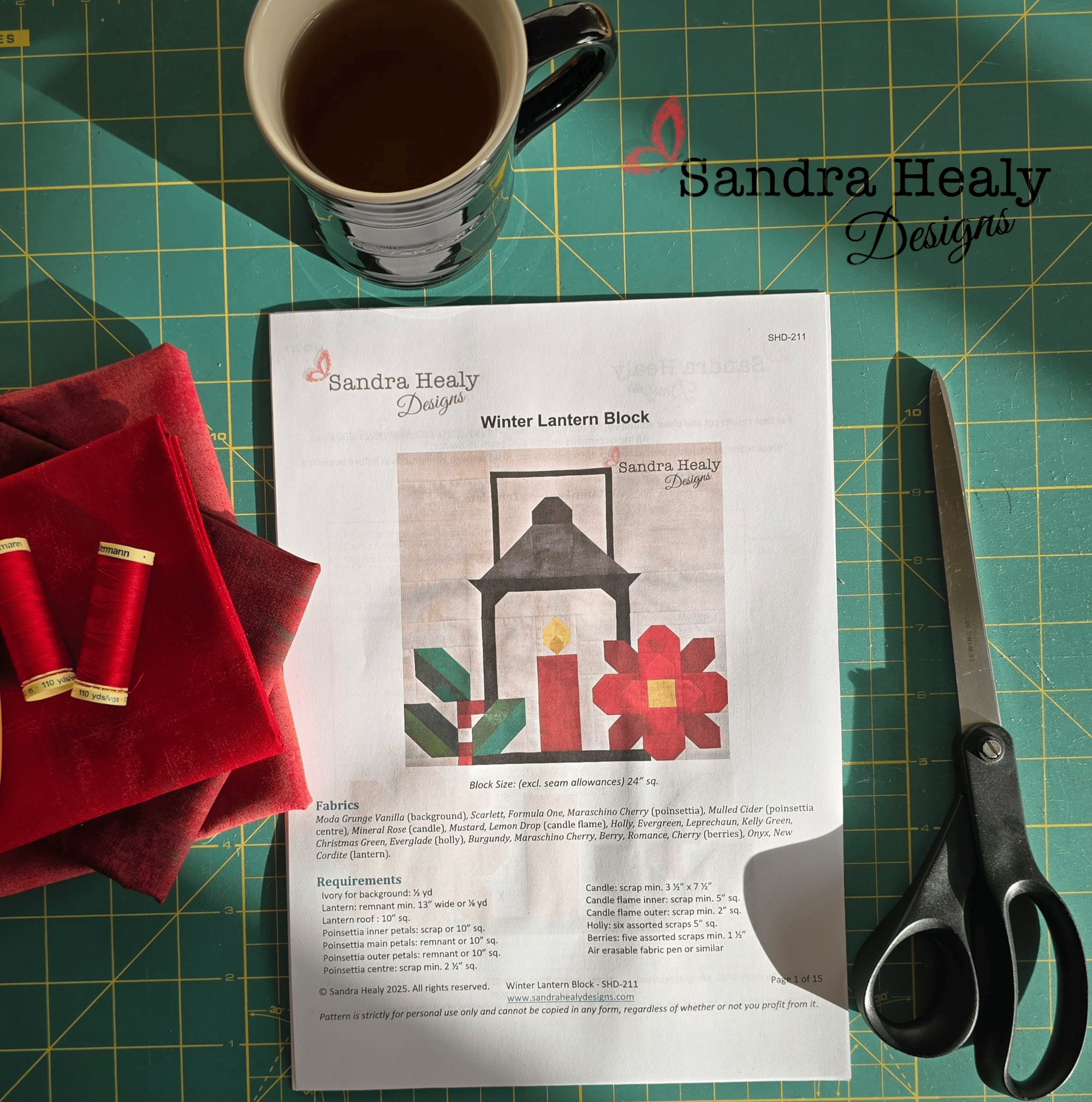 Sandra Healy Designs pattern stacked