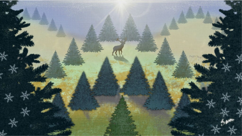 Sandy Breckenridge artwork example of design using triangle principles