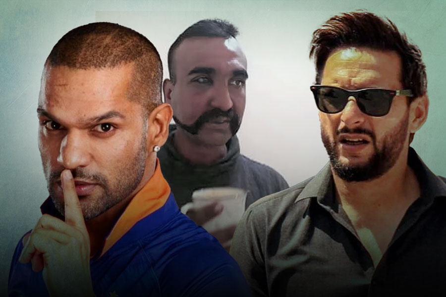 ‘এসো এককাপ চা খাই’, অভিনন্দন বর্তমান পর্ব মনে করিয়ে ধাওয়ানকে খোঁচা আফ্রিদির