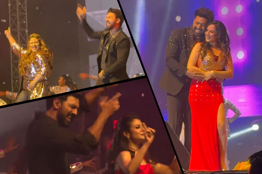 ইন্ডাস্ট্রিতে ২০ বছরের জার্নি, ‘রঘু’র প্রচারে পর্দার নায়িকাদের সঙ্গে রোম্যান্স ‘রোমিও’র, নেই শুধু শুভশ্রী