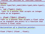 Function Pointer Or Pointer To Function In C Programming