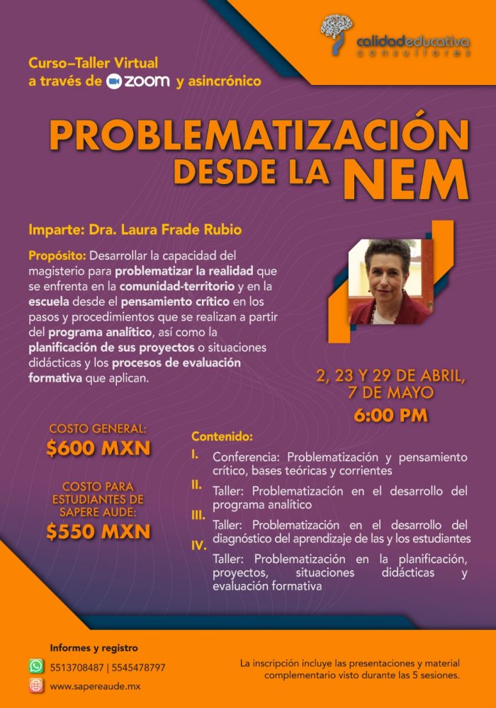 Curso-taller sobre: Problematización desde la NEM