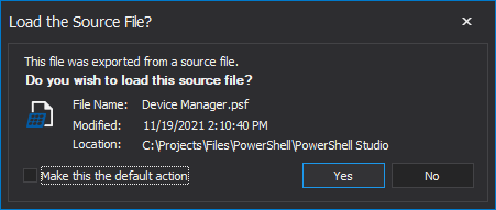 Basics: Working with a PSF file in PowerShell Studio - SAPIEN Blog
