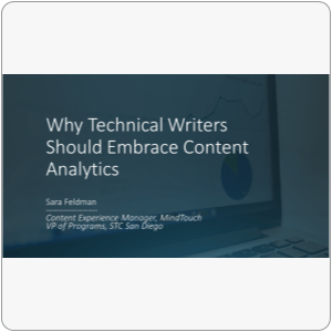 Webinar: Content Analytics for Technical Writers