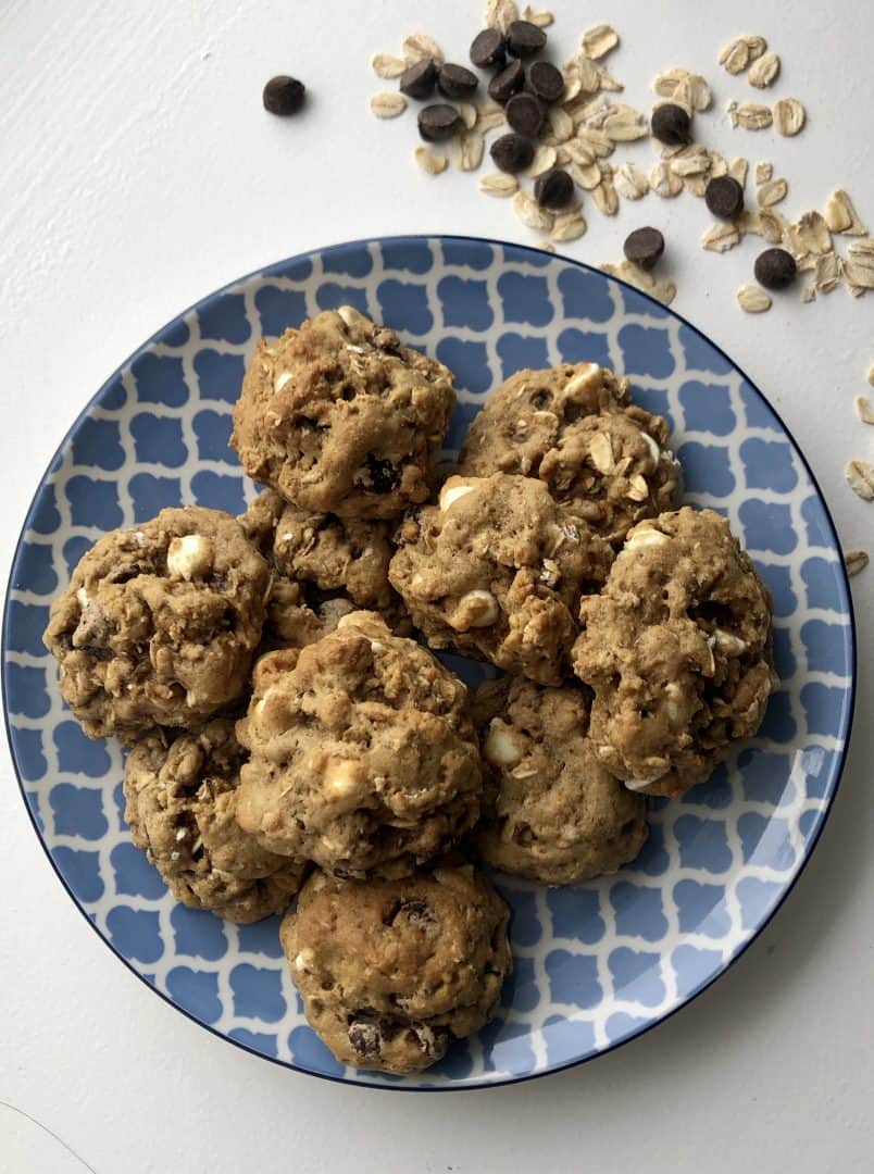 My mom used to make these on the weekends and the whole house smelled delicious. Best Ever Oatmeal Chocolate Chip Cookies
