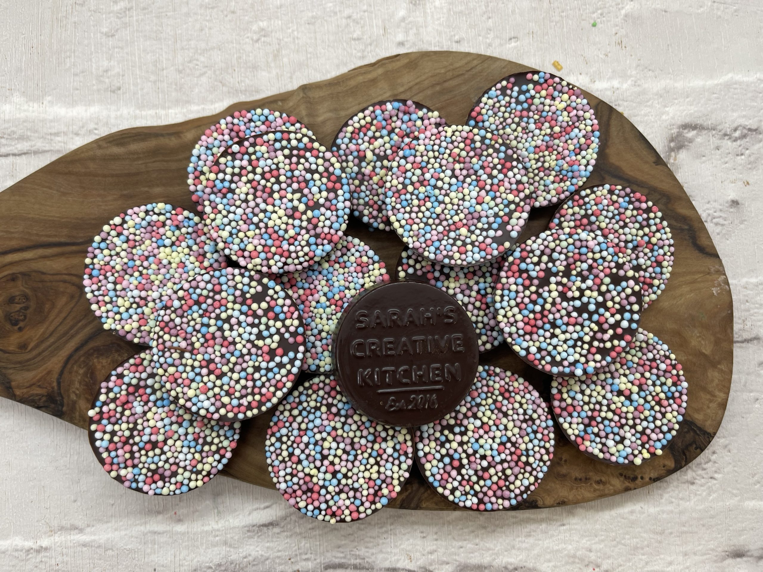 CHOCOLATE DISCS – 3 PER PACK – Sarah's Creative Kitchen