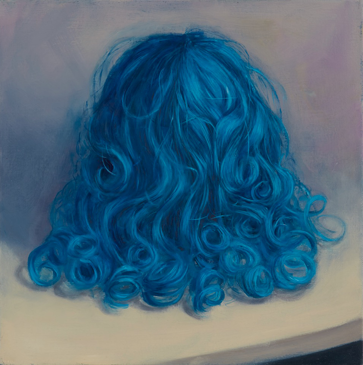 Mary Jo Vath, Portrait, 2019, Oil on canvas, 15 ¾ x 15 ¾ in., Collection of Mark and Amanda Marie Mason