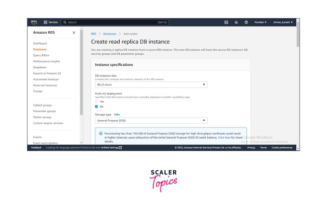 Read Replicas( RDS ) - Scaler Topics