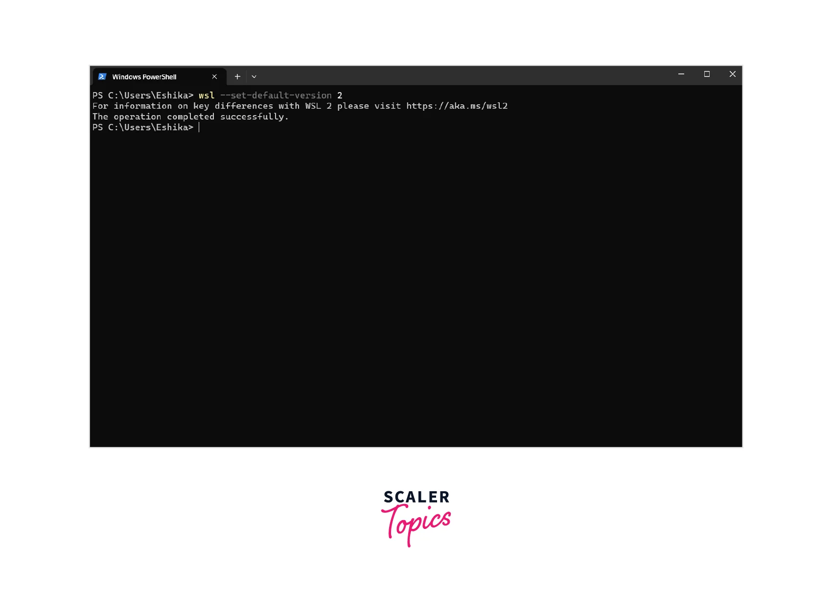 How to Use Linux Terminal in Windows - Scaler Topics (6) How to Use Linux Terminal in Windows - Scaler Topics (6)