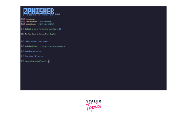 Zphisher - Automated Phishing Tool In Kali Linux | Scaler Topics