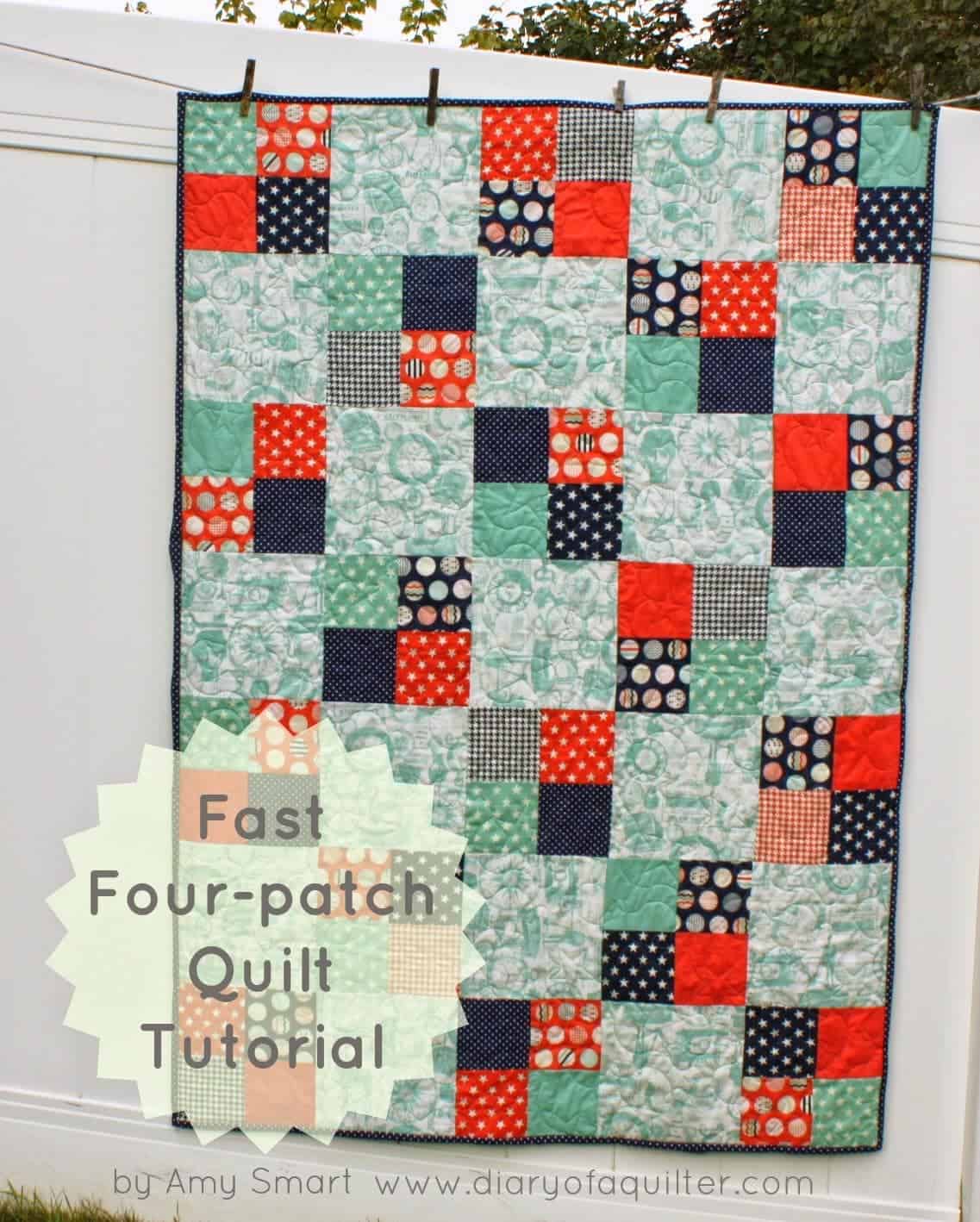 Printable Quilt Patterns For Beginners Printables Templates Free Fast Four Patch Quilt Tutorial 