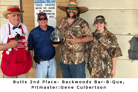 butts 2nd place