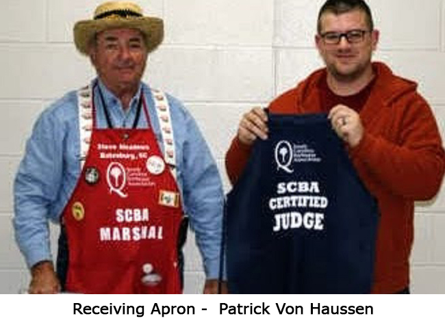 receiving judges apron