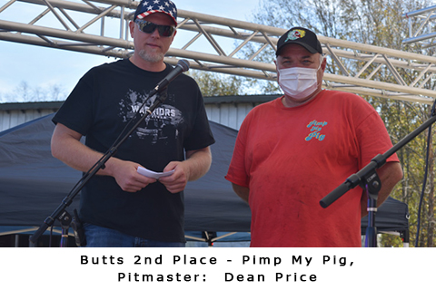 butts 2nd place