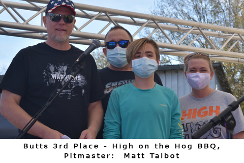 butts 3rd place